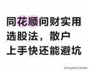 散户选股不再难！用同花顺赚钱效应一句话抓牛股