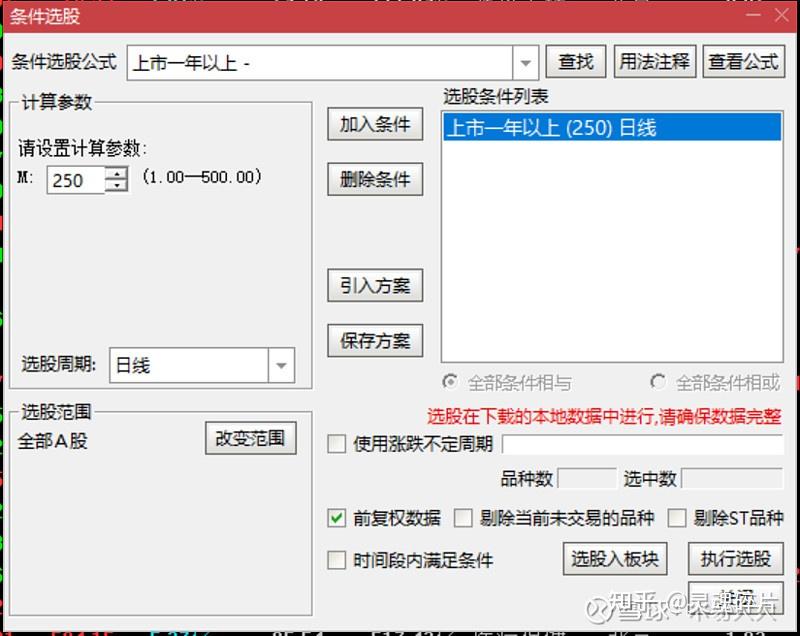 通达信预警选股公式_欧奈尔CANSLIM选股策略_个人投资者选股正确率提升方法